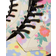 Dr. Martens Youth 1460 Floral Mash Up Leather Lace Up Boots - Parchment Beige/K Hydro