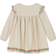 Frugi Kid's Kyla Floral Embroidered Tunic Top - Oatmeal