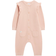 John Lewis Baby Knit Cotton Romper - Pink Mid