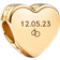 Pandora Engravable Heart Charm - Gold