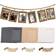 NETUME Cardboard White/Black/Brown Photo Frame 11.5x15.5 30