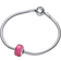 Pandora Mini Murano Charm - Silver/Pink