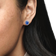 Pandora Sparkling Statement Halo Stud Earrings - Silver/Blue/Transparent