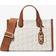 Michael Kors Gigi Small Empire Signature Logo Messenger Bag - Vanilla/Luggage