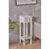 Living and Home Slim Accent White Small Table 25x25