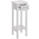 Living and Home Slim Accent White Small Table 25x25