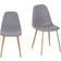 Homebase Ludlow Grey Kitchen Chair 84cm 2pcs
