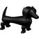 Kay Bojesen Dog Black Figurine 19.5cm