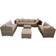 Furniture One 10-Piece Modular Outdoor Lounge Set, 1 Table incl. 8 Sofas
