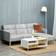 Homcom Sectional Sofa Set Grey Sofa 204cm 3 Seater