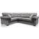 Abakus Direct Samson Grey Sofa 262cm 4 Seater