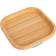 Tiny Dining Square Open Bamboo Suction Plate