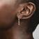 Pandora Sparkling Stones Drop Earrings - Gold/Transparent