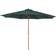 OutSunny Wooden Garden Parasol with Rope Pulley Mechanism and 8 Ribs 300cm