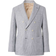 Brunello Cucinelli Houndstooth One-and-a-Half Breasted Deconstructed Blazer - Grey