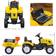 Homcom Pedal Go Kart Ride on Tractor with Shovel & Rake Four Wheels Child Toy