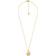 Michael Kors Lock Pendant Necklace - Gold/Transparent