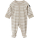 Polarn O. Pyret Baby's Stripe Full Pajama - Beige