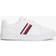 Tommy Hilfiger Essential Tape Leather Court Trainers WHITE