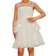 Chi Chi London Girl's Floral Lace Tiered Midi Dress - White