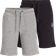 Jack & Jones Regular Fit Sweat Shorts 2-pack - Light Grey Melange (12194697)