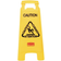 Rubbermaid Collapsible Multilingual Caution Industrial Sign 26in