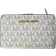 Michael Kors Jet Set Travel Saffiano Leather Bifold Zip Coin Wallet - Vanilla