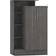 SECONIQUE Nevada Petite Open Shelf Black Wood Grain Wardrobe 90x145cm