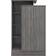 SECONIQUE Nevada Petite Open Shelf Black Wood Grain Wardrobe 90x145cm
