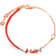 Onbuy Rope Birthday Bracelet - Gold/Red/Transparent