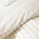 Catherine Lansfield Brushed Cotton Stripe Reversible Duvet Cover Natural (200x135cm)