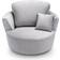 Abakus Direct Chicago Light Grey Armchair 90cm