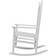 vidaXL 40858 White Rocking Chair 114cm