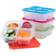 Easy Bento Snack Boxes Food Container 4pcs 0.8L