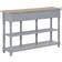 vidaXL 280017 Grey/Natural Wood Console Table 30x120cm
