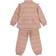 Mikk-Line Frill AOP Thermal Set - Warm Taupe (4231)