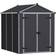 Canopia by Palram Rubicon 6x8 Dark Grey Plastic Shed (Building Area 4.2 m²)