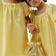 H&M Girl's Balloon-Sleeved Satin Dress - Yellow