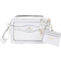 River Island Quilted Panel Cross Body Bag - White