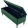 Rosdorf Park Ethier Velvet Upholstered Green Settee Bench 126x46cm