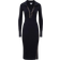 Reiss Michelle Bodycon Knitted Colourblock Midi Dress - Navy/Camel