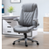 Vinsetto Home Swivel PU Leather Grey Office Chair 121cm