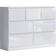 Fwstyle Large White Gloss Chest of Drawer 106x81cm