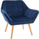 Homcom Luxe Velvet Blue Armchair 72.5cm