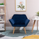 Homcom Luxe Velvet Blue Armchair 72.5cm