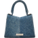 Marc Jacobs The Crystal Denim St. Marc Mini Top Handle Bag - Light Blue