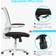 Bigzzia Ergonomic White/Black Office Chair 108cm