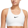 Nike Women's Swoosh High Support Non-Padded Adjustable Sports Bra - White/Black