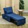 Homcom 4-in-1 Multi-Functional Blue Sofa 65.5cm 1 Seater