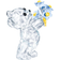Swarovski Kris Bear Forget- Me-Not Blue Figurine 4.5cm